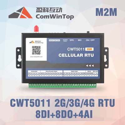 China Alarma industrial del regulador de CWT5111 SMS G/M RTU con 8Di 8Do 4Ai 3G opcional 4G proveedor