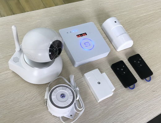 China Sistema de alarma inalámbrico del G/M de la seguridad en el hogar con la característica elegante de la alarma de la energía baja de PIR proveedor